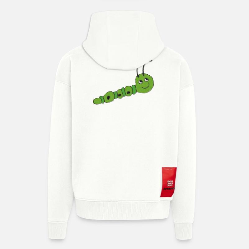 Raupe impressionismus - Zip Hoodie - made by SPREAD - OFF WHITE