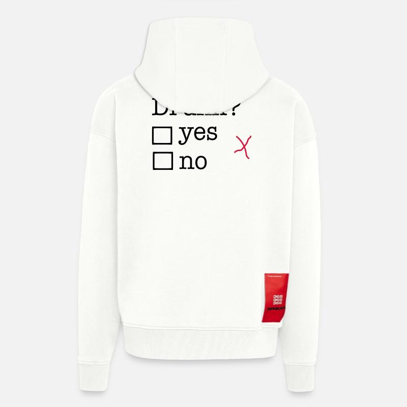 drunk - Zip Hoodie - made by SPREAD - OFF WHITE