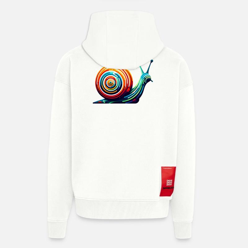 Snail - Zip Hoodie - made by SPREAD - OFF WHITE