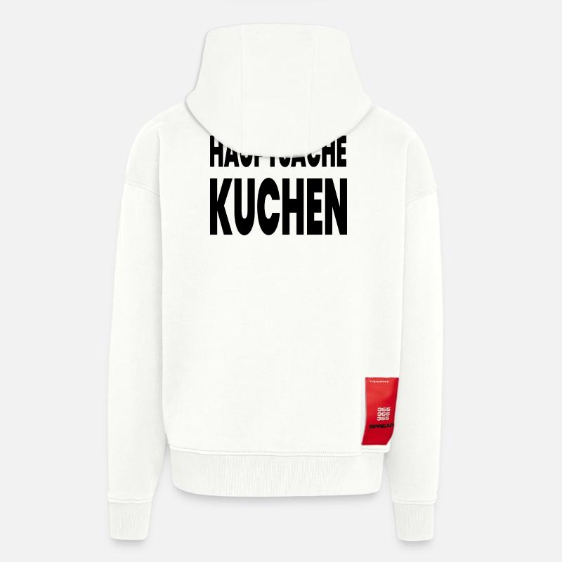 Gâteau - Veste à capuche bio épaisse oversize fabriqué en UE - OFF WHITE