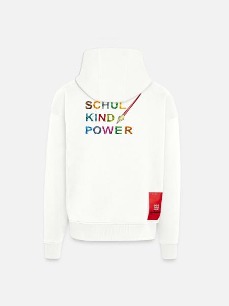 Schoolchild Power - Zip Hoodie - made by SPREAD - OFF WHITE