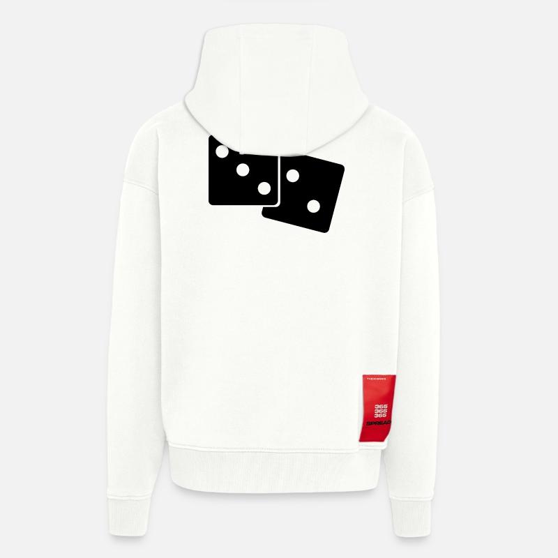 Dit - Veste à capuche bio épaisse oversize fabriqué en UE - OFF WHITE