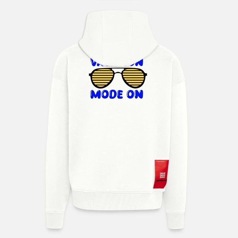 Mode vacances activé - Veste à capuche bio épaisse oversize fabriqué en UE - OFF WHITE