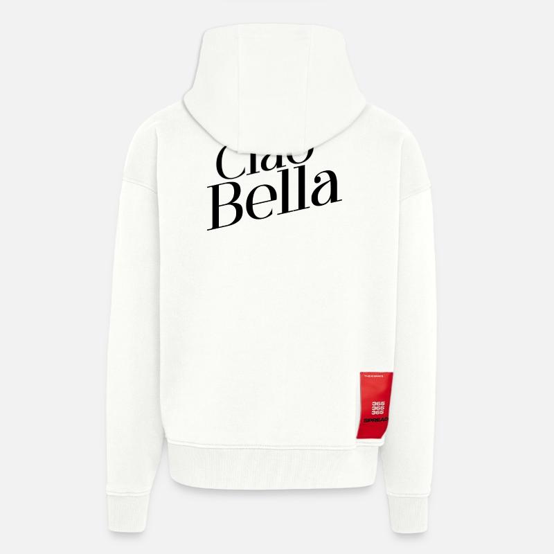 Ciao Bella - Zip Hoodie - made by SPREAD - OFF WHITE