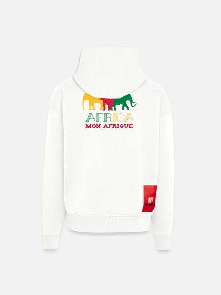 Africa Mon Afrique / Art / Design - Zip Hoodie - made by SPREAD - OFF WHITE
