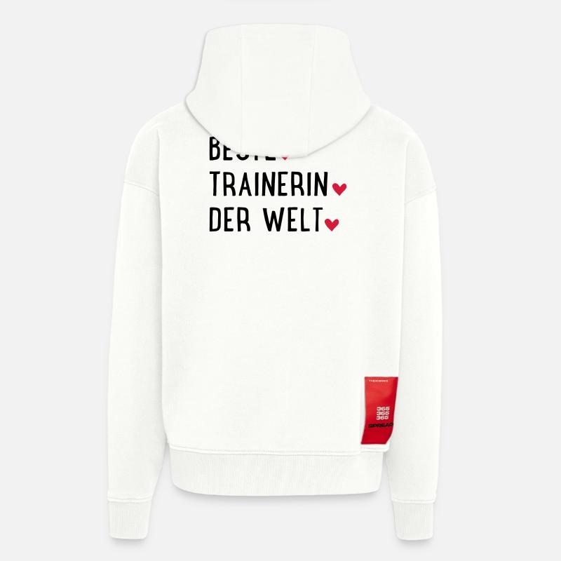 beste trainerin - Zip Hoodie - made by SPREAD - OFF WHITE
