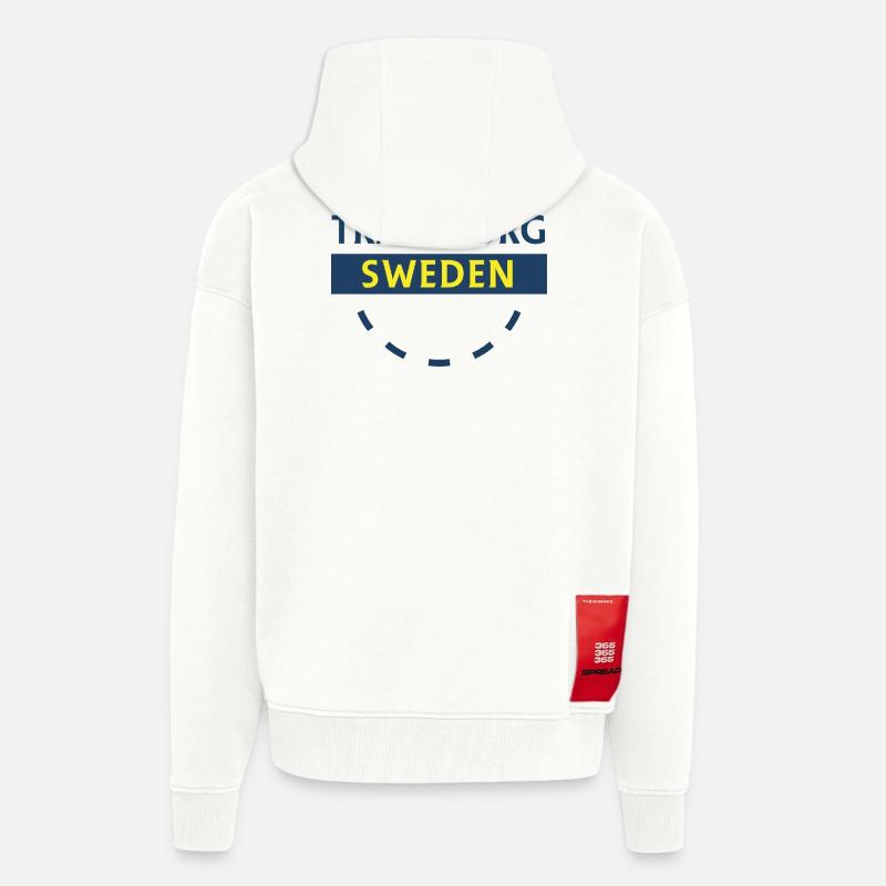 Trelleborg Schweden Logo Bogen - Zip Hoodie - made by SPREAD - OFF WHITE