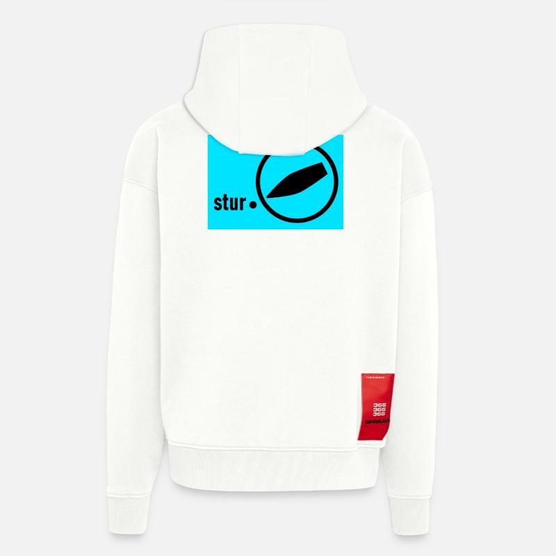 auf stur geschaltet - Zip Hoodie - made by SPREAD - OFF WHITE
