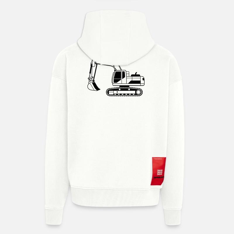 Bagger - Zip Hoodie - made by SPREAD - OFF WHITE