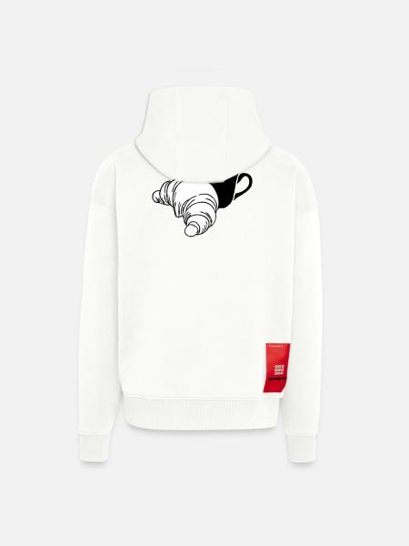 Croissant - Zip Hoodie - made by SPREAD - OFF WHITE