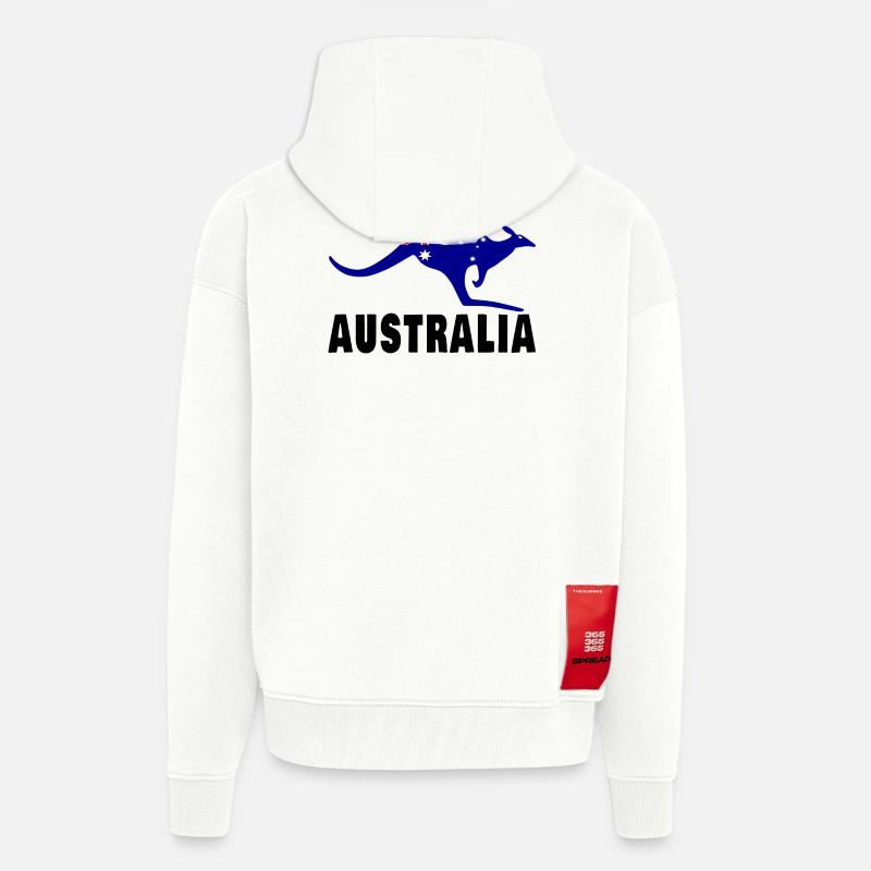 Australien Känguru / Geschenk / Geschenkidee - Zip Hoodie - made by SPREAD - OFF WHITE