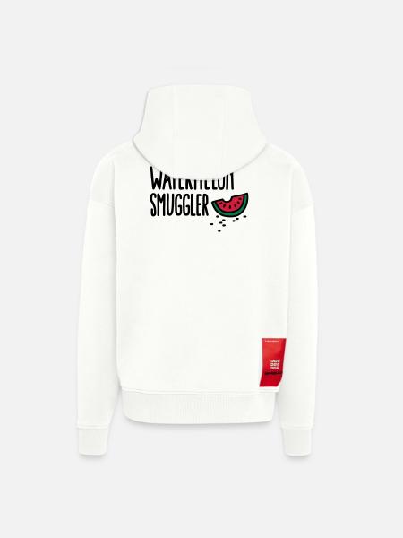 Watermelon smuggler - Zip Hoodie - made by SPREAD - OFF WHITE