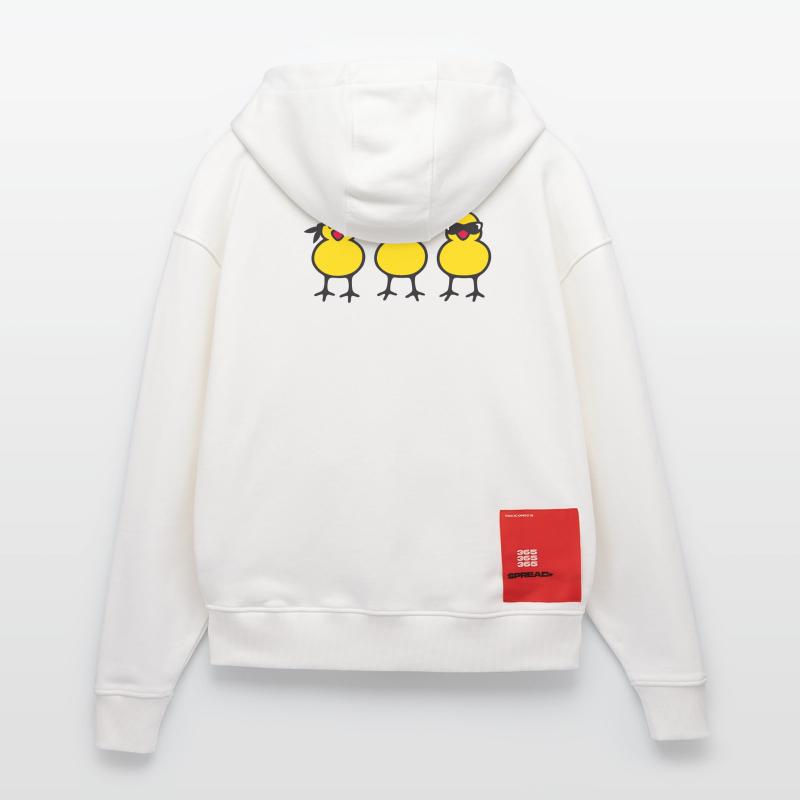 Three Chicks Zip Hoodie - made by SPREAD