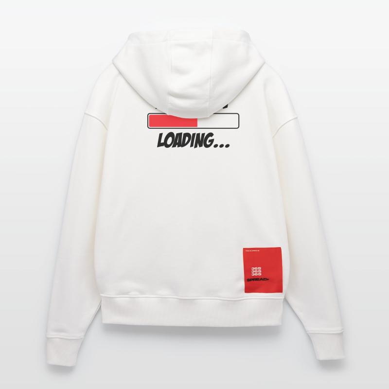 Maman loading... Please Wait - Future Mère Veste à capuche bio épaisse oversize fabriqué en UE