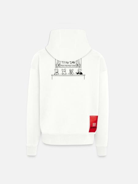 Mouse Mice Cheese Tax Lower - Zip Hoodie - made by SPREAD - OFF WHITE
