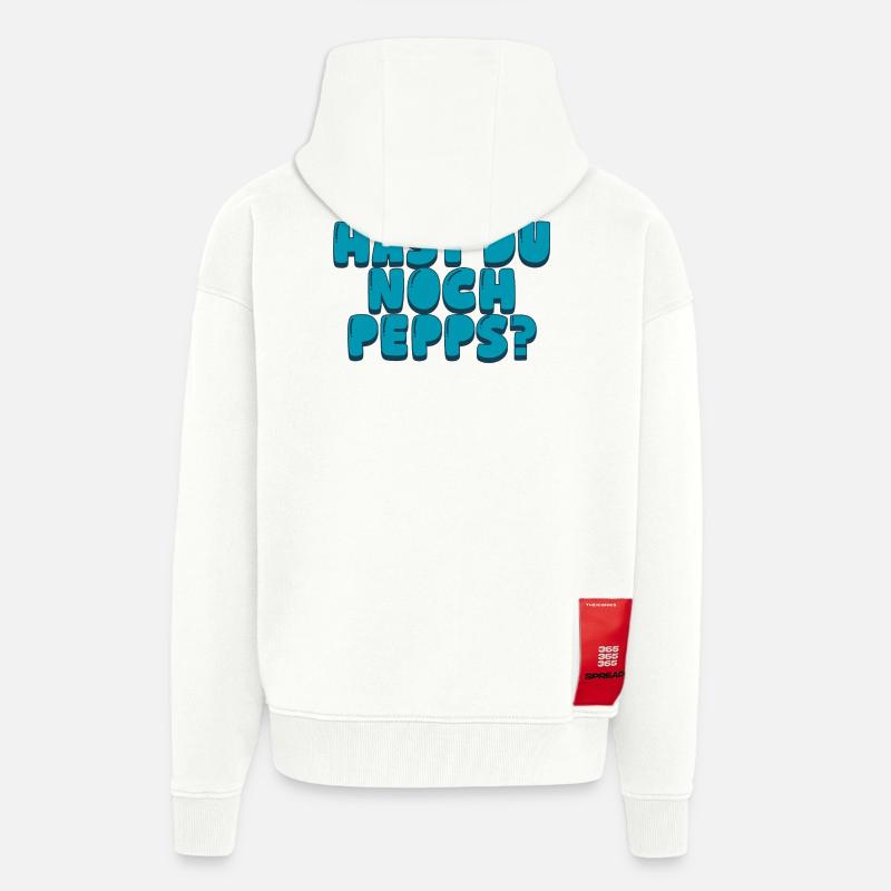 Hast du noch Pepps? - Zip Hoodie - made by SPREAD - OFF WHITE