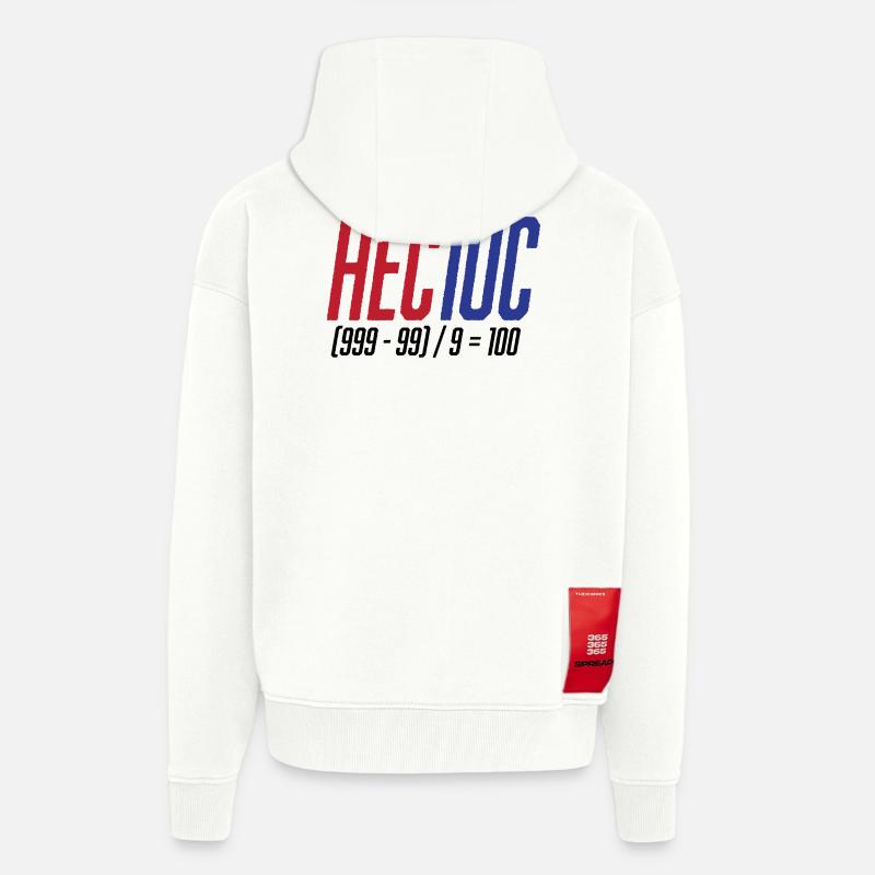Hectoc Mental Arithmetic Game, Math - Zip Hoodie - made by SPREAD - OFF WHITE