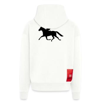 trotteur - Veste à capuche bio épaisse oversize fabriqué en UE - OFF WHITE - Dos
