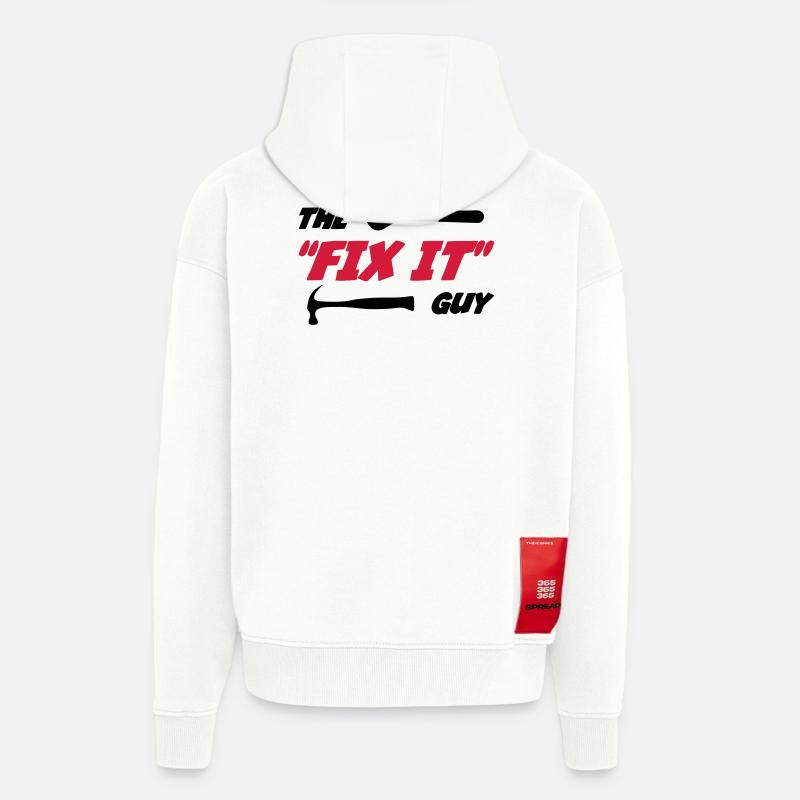 Der "Fix it" Guy 🔨 - Zip Hoodie - made by SPREAD - OFF WHITE