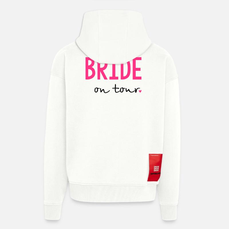 Bride on Tour Junggesellinnenabschied - Zip Hoodie - made by SPREAD - OFF WHITE