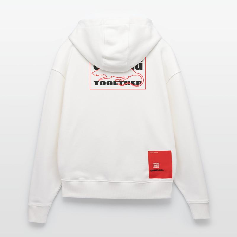 Unity Rodent Silhouette Graphic Tee Red and Black Zip Hoodie - made by SPREAD