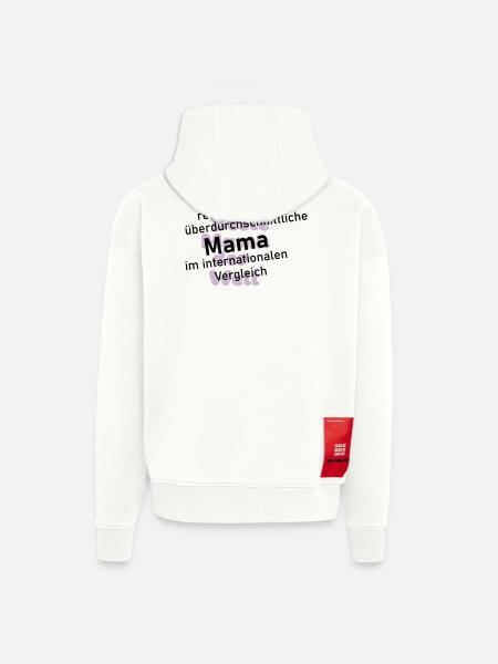 überdurchschnittliche mama - Zip Hoodie - made by SPREAD - OFF WHITE