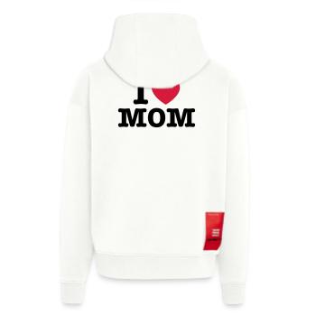 i love mom - i heart mom - i liebe mutti mama - Zip Hoodie - made by SPREAD - OFF WHITE - Hinten