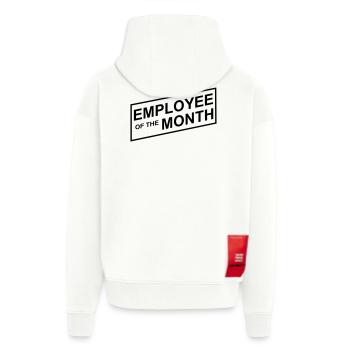Employé du mois - Veste à capuche bio épaisse oversize fabriqué en UE - OFF WHITE - Dos