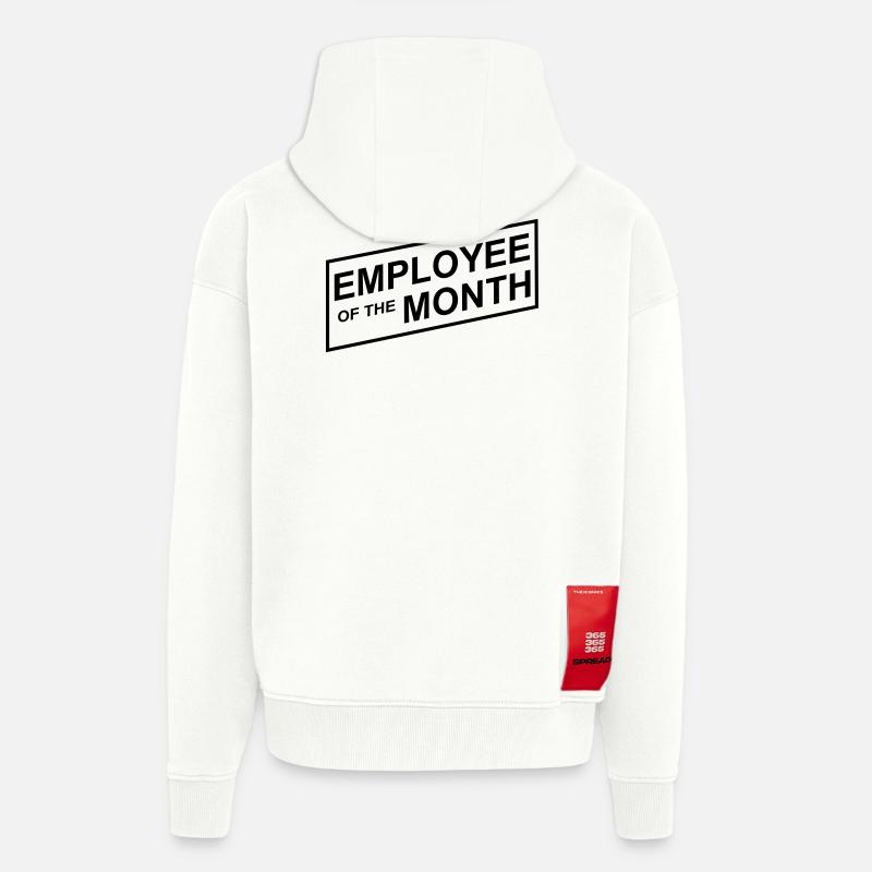Mitarbeiter des Monats - Zip Hoodie - made by SPREAD - OFF WHITE