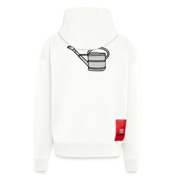 Giesskanne Metall, zweifarbig - Zip Hoodie - made by SPREAD - OFF WHITE - Hinten