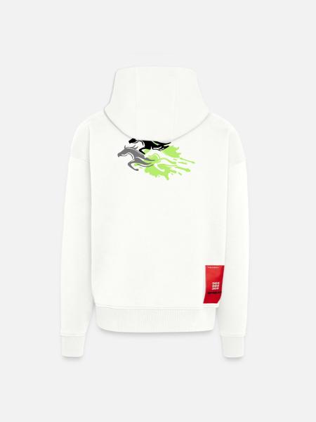 pferde - hengst - stute - fohlen - Zip Hoodie - made by SPREAD - OFF WHITE