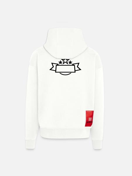 sterne banner - Zip Hoodie - made by SPREAD - OFF WHITE
