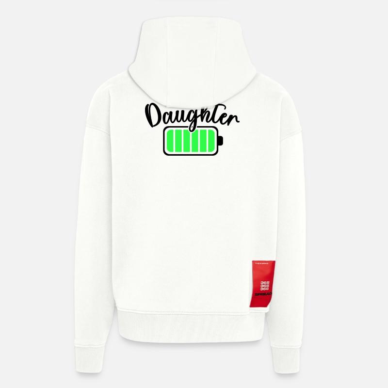 Neon Bar Equalizer Pattern - Zip Hoodie - made by SPREAD - OFF WHITE