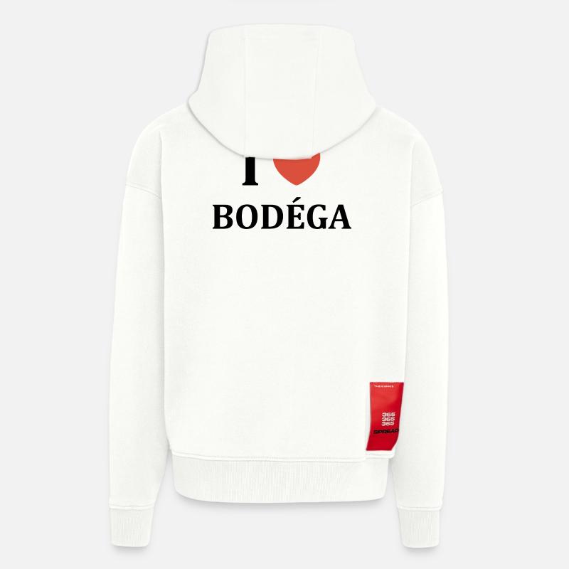 Bodéga - Veste à capuche bio épaisse oversize fabriqué en UE - OFF WHITE