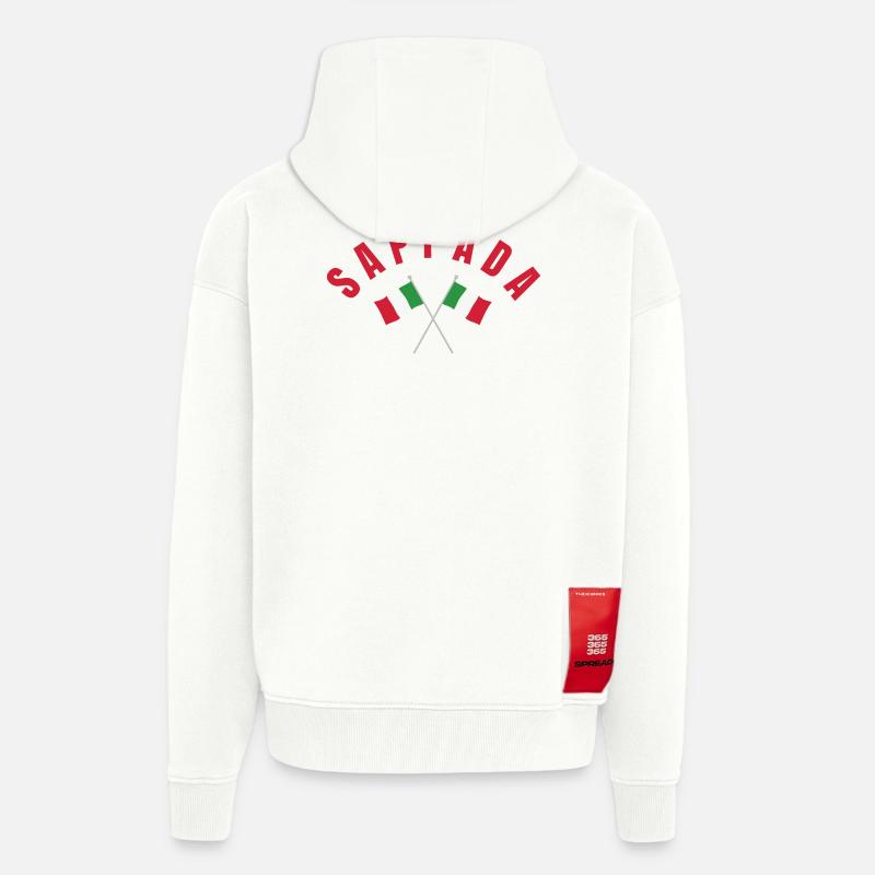 Sappada Italien Flaggen - Zip Hoodie - made by SPREAD - OFF WHITE