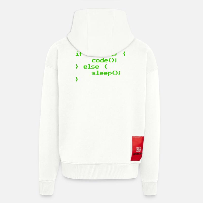 No Coffee No Code Programmer Computer Scientist - Zip Hoodie - made by SPREAD - OFF WHITE