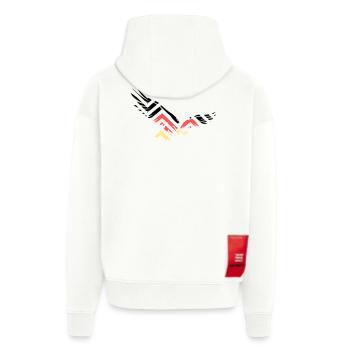 Abstrakter Adler Deutschland Fan - Zip Hoodie - made by SPREAD - OFF WHITE - Hinten