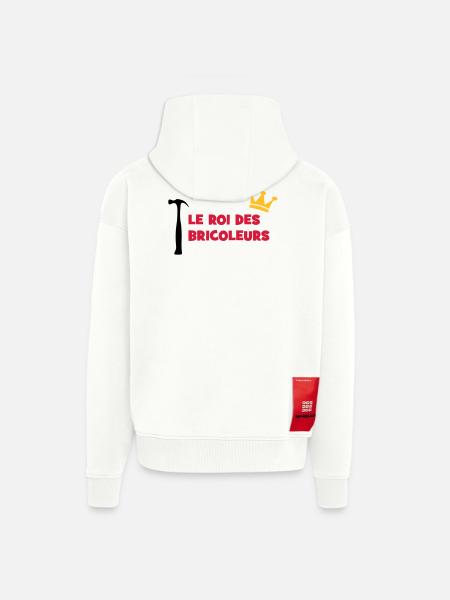 The King of Handymen - Zip Hoodie - made by SPREAD - OFF WHITE