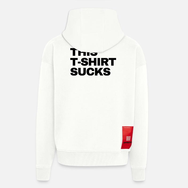 this Tshirt sucks - Zip Hoodie - made by SPREAD - OFF WHITE