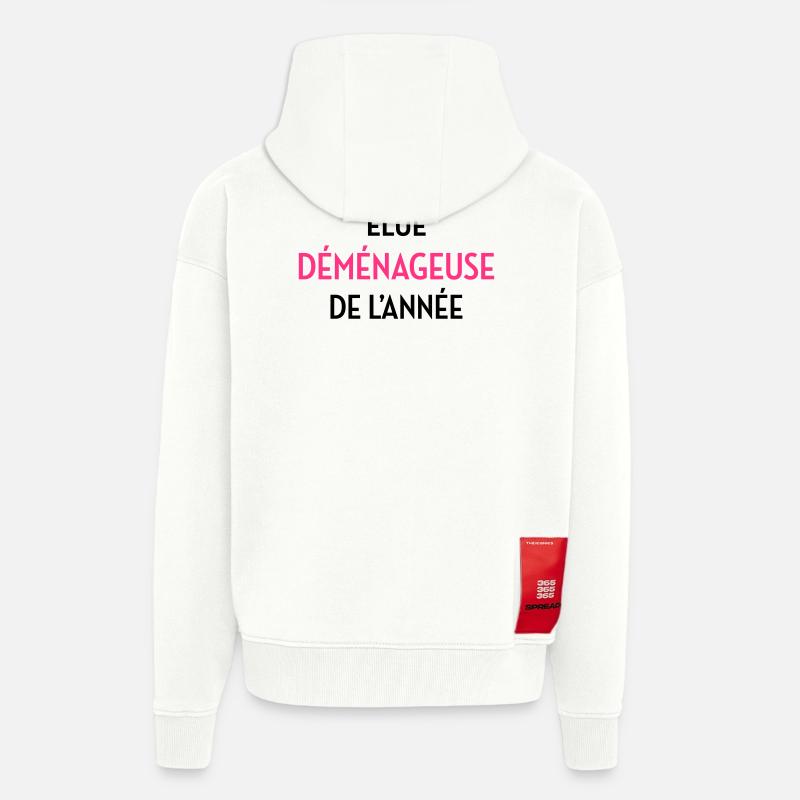 frachtführer / möbelpacker / mover / bewegen - Zip Hoodie - made by SPREAD - OFF WHITE