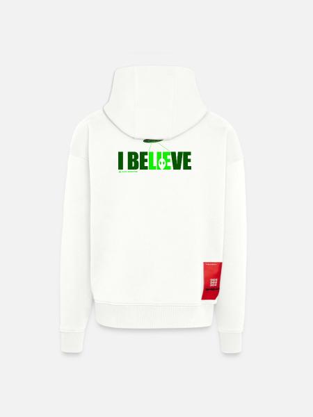 i believe - Zip Hoodie - made by SPREAD - OFF WHITE