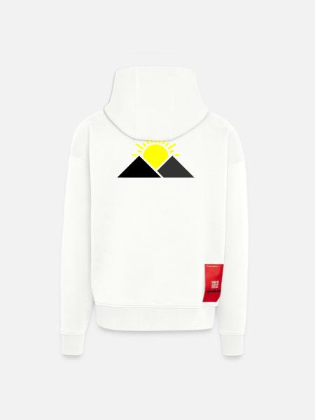 Sun Mountains Landscape - Zip Hoodie - made by SPREAD - OFF WHITE