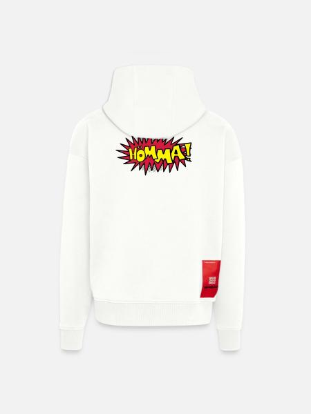 Comic Hömma - Zip Hoodie - made by SPREAD - OFF WHITE