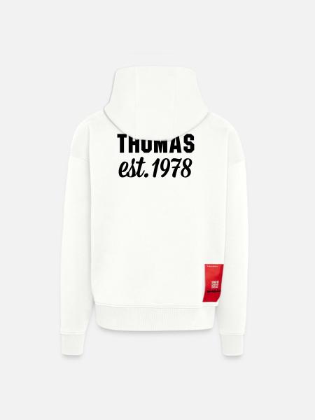 Thomas est 1978 - Zip Hoodie - made by SPREAD - OFF WHITE