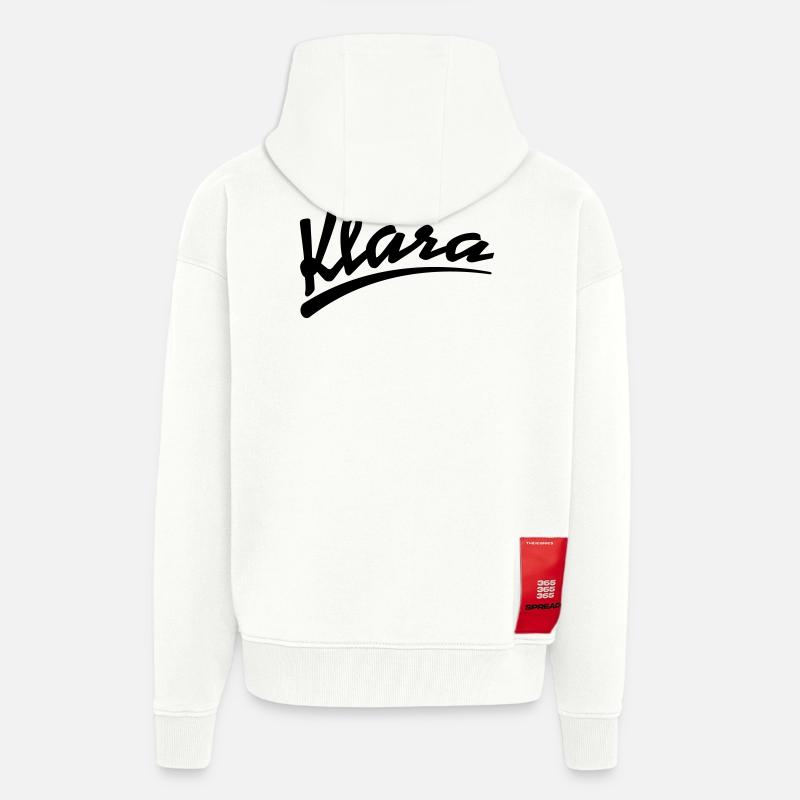 klara | Klara - Veste à capuche bio épaisse oversize fabriqué en UE - OFF WHITE