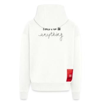 GIRLS CAN DO ANYTHING - Zip Hoodie - made by SPREAD - OFF WHITE - Hinten