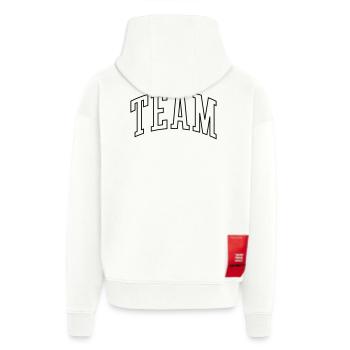 Team Outline - Zip Hoodie - made by SPREAD - OFF WHITE - Hinten