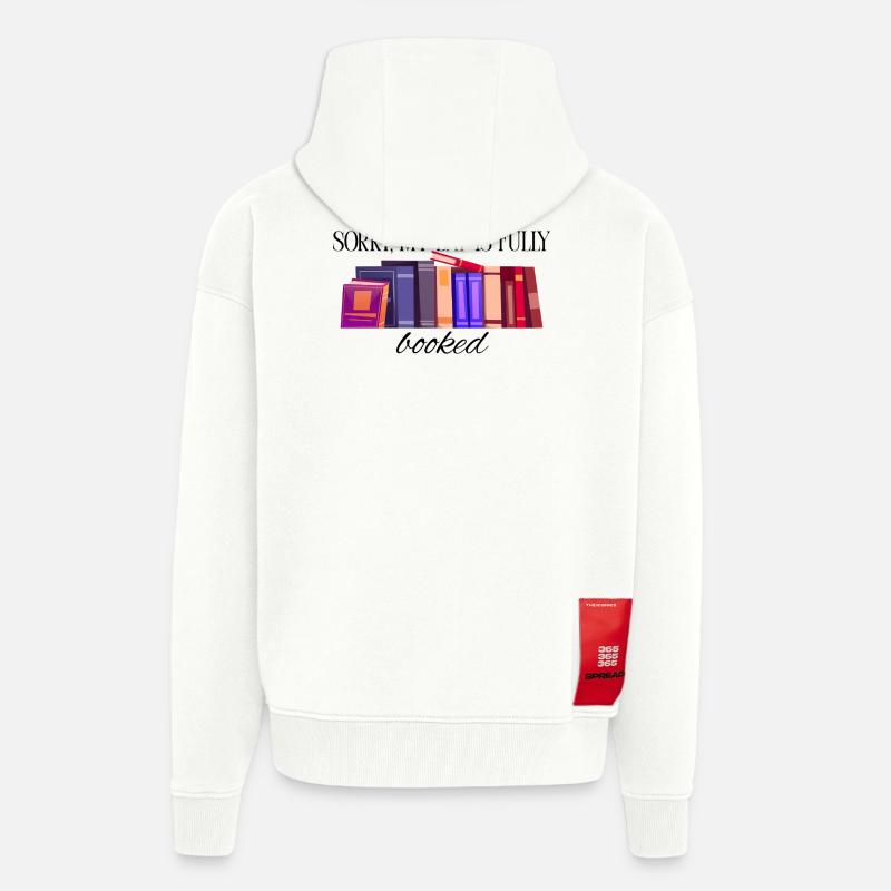 Mon week-end est complet - Veste à capuche bio épaisse oversize fabriqué en UE - OFF WHITE