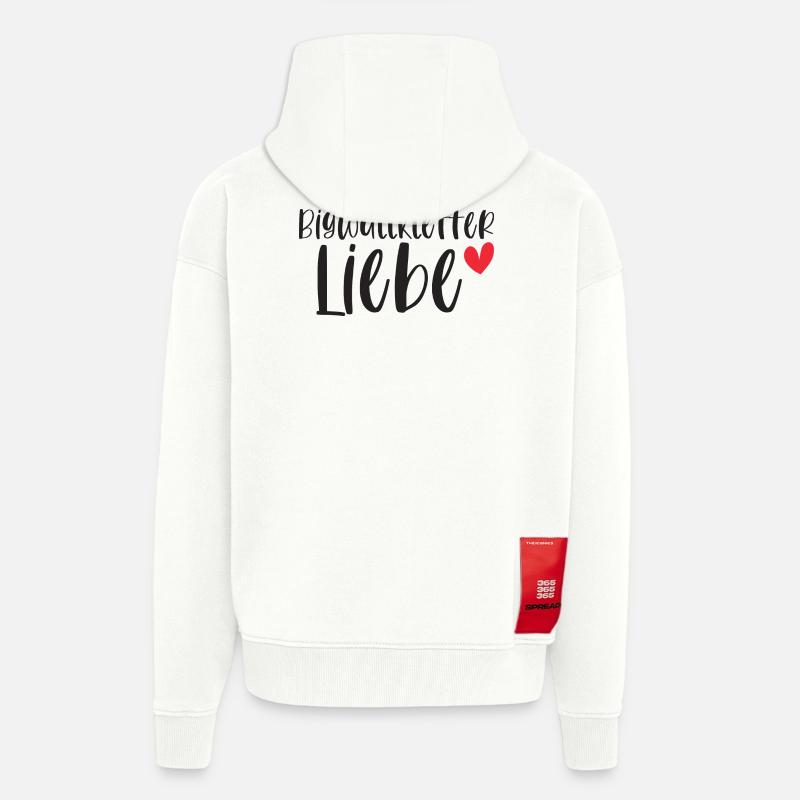 Klettern Bigwall Liebe Berge Geschenk - Zip Hoodie - made by SPREAD - OFF WHITE
