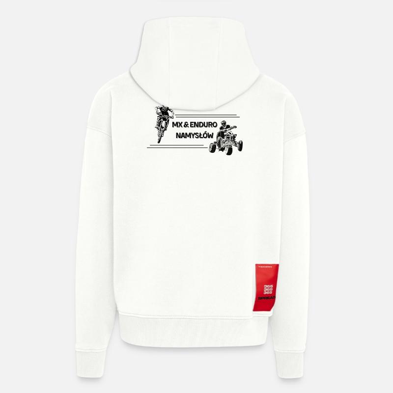 EnduroNamysłów MX&EnduroNamysłów Kollektion - Zip Hoodie - made by SPREAD - OFF WHITE